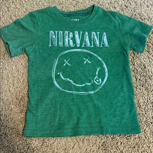 NIRVANA Green Kids Short-Sleeve Logo Tee